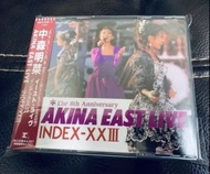 中森明菜 The 8th Anniversary AKINA EAST LIVE INDEX-XXIII 2CD 1989年 極靚聲日版完美收藏美品 99%新