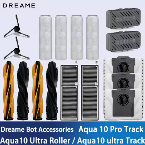 Dreame BOT Aqua 10 Pro Track / Aqua10 Ultra Roller / Aqua10 ultra Track Vacuum Parts Brush Filter Ba