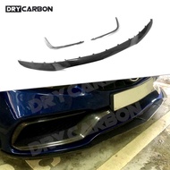 On sale Carbon Fiber Front Bumper Lip Spoiler Canards Body Kits for Mercedes Benz C Class W205 C63 C