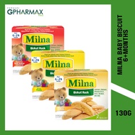 MILNA BABY BISCUITS  6+MONTHS 130G | MIXED FRUIT | ORIGINAL | BANANA