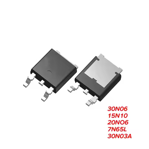 10PCS TO-252 30N06 15N10 20N06 7N65L 30N03A 7N65 30N03 MOS (Field Effect Tube)