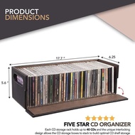 Hot-selling CD Box Classic CD Record Storage Box PU Leather Storage CD Disc Storage Box