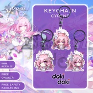 GANTUNGAN KEYCHAIN CYRENE HONKAI STAR RAIL KEYCHAIN