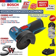 COMBO BOSCH 12V Cordless Angle Grinder GWS12V-76**SOLO or Battery & Charger Set  F.O.C 3x Cutting Di