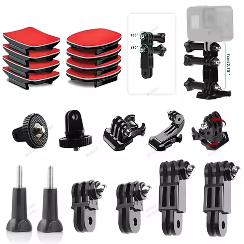 Quick Release Tripod Mount Adapter 1/4" Screw Universal Base Kit for GoPro Insta360 DJI Action AKASO