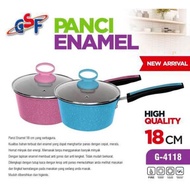 GSF - Multipurpose Pot 18 cm Enamel Pot/ GSF G-4118 18 cm Soup Pot/ Enamel Milk Pot/