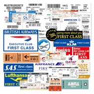 Z&M Airline Logo Stickers 30Pcs/Set Waterproof Stickers Decal for Toys