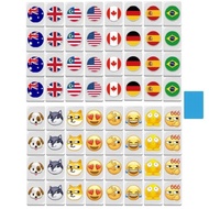 64+1 Seaside escape Mahjong Blocks 64 Pcs Mahjong Seaside Escape Tile Game Pattern of Flag Ball Batt