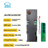 Jk bms NMC Lifepo4 เก็บพลังงาน100A 8S 16S 24V 48V 200A 150A 8S-16S สำหรับการเชื่อมต่อ growatt deye v