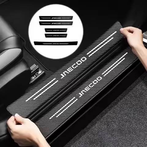 5Pcs Car Stickers For Chery Jaecoo J7 J8 2023 2024 2025 Auto Jaecoo Accessories Threshold Strip Carb