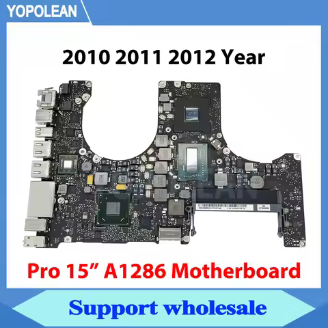 Full work tesed A1286 Motherboard For MacBook Pro 15" A1286 Logic Board i5 i7 2010 2011 2012 Years