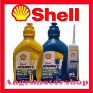 Shell Scooter 4T Ax7 10w-40 Ax5 15w40 (800ml) Gear Oil 80w-90 (120ml)