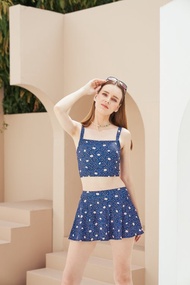 A day at the beach（daisy）：Daisy高腰裙式泳衣