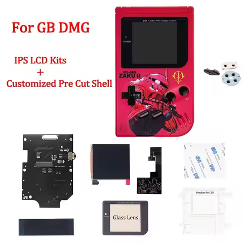 New Housing Shell Sets with IPS LCD Screen Kits for GameBoy Classic DMG High light IPS LCD Kits with