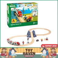 [sgstock] BRIO World - 33773 Railway Starter Set | 26 Piece Toy Train with Accessories and Wooden Tr