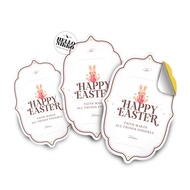 Easter bunny Easter sticker - Hang tag Greeting Card Gift sticker hampers parcel box christmas Birthday christmas cny ramadan lebaran