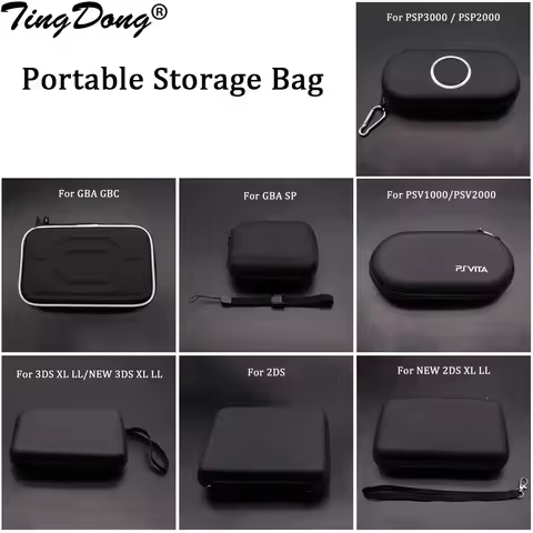 EVA Hard Case Storage Bag Pouch For 2DS / NEW 3DS XL/ PSP3000 PSP2000 /PSV1000/PSV2000 GBA SP GBC Co