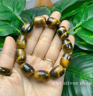 ( BẢN VIP ) Chuỗi đá mắt hổ lu thống 13 LY vàng nâu cao cấp dành cho nam mang bình an thịnh vượng