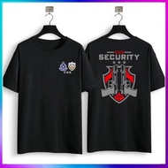 Black T-Shirt Safety CSG Security Design - Black Crew Neck T-Shirt Microfiber (Quick Dry)