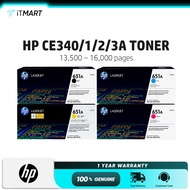 HP 651A CE340A CE341A CE342A CE343A Original Laserjet Color Toner Cartridge / BK 13.5k Pages / CMY 1