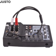 JUSTO Audio Splitter Cord, 1/8 Stereo Female to Dual 6.35mm Mono Male 13.8inch 3.5mm to Dual 1/4 Inc