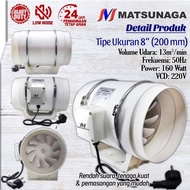8 In Matsunaga Inline Duct Fan Blower / 8" Inline Duct Boster Fan #Gratisongkir #Sale #Discount