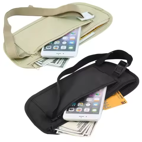 Ultrathin Running Waist Bag Women Men Pouch Belt Sport Belt Phone Bags Portable Hidden Pouch Gym Bag