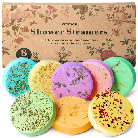 Shower Steamers Aromatherapy - 8 Pack Birthday Gifts for Women - SWCANDY 8 Pcs Mothers Day Gifts for