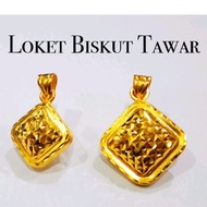 Merdeka 916 Gold 1C Biscuit Pendant / Loket Biskut Tawar  Emas 916