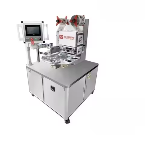 # LHighly Efficient Rotary Automatic Food Tray Sealer Communion Cup Filling Sealing Machine Nespress