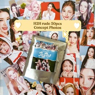 [50pcs] Pack Lomocard H2H Rude Concept Photo H34rth 2 H34rth Kpop Many Titles Foil Pack Edition Phot