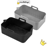 SECELPH Air Fryer Baking Tray, Silicone Reusable Air Fryer Basket, Rectangle Air Fryer Mold Tray for