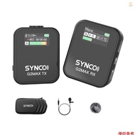 SYNCO G2MAX 1-Trigger-1 2.4G Wireless Microphone System Clip-on Microphone 200M Transmission Range 8