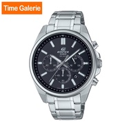 CASIO EDIFICE Stainless Steel Strap with Black Dial Men Watch EFV-650D-1AV