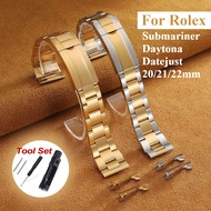 Premium Oyster Jubilee Stainless Steel Watch Strap for Rolex Submariner Daytona Diver Datejust 20mm 