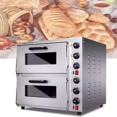 Electric Oven for Baking Newest Design Toaster Oven 2 Deck 2/4/6-trays Restaurant Household Kitchen 