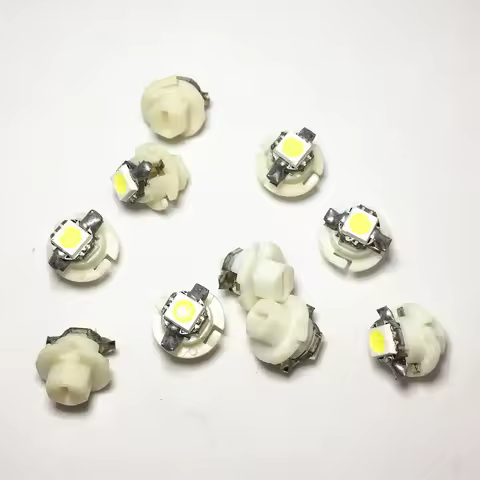 10PCS Car Instrument Lights B8.4 LED Brand New T5 B8.4D 5050 1SMD Side Indicator Lights Car Light Ga