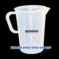 Ca đong nhựa chia vạch dung tích 50ml - 2000ml dùng trong pha chế làm bánh nấu ăn