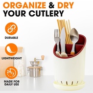 Cultery Holder Drainer Rack Spoon Fork Container Storage Box Cutlery Knife Chopsticks Spatula Rice L