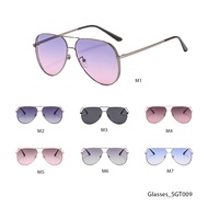 Kaca Mata Sunglass Hitam 2 Tone Fashion Oversized SGC009 Anti UV Kualiti Premium Bingkai Hitam 2 Ton