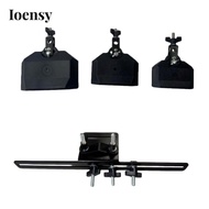 [Ioensy] ABS Plastic Percussion Cowbell Drum Holder Kit for Practice Drum Pad Set and Home Drumming 