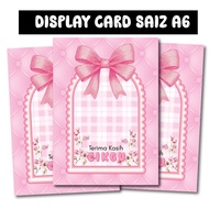 A6 DISPLAY CARD – THANK YOU CIKGU