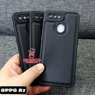 OPPO A7 CASE LEATHER PRO CASE BLACK OPPO A7