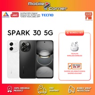 TECNO Spark 30 5G 16GB(8+8) RAM + 256GB ROM | 108MP Main Camera | Mediatek D6300 5G 🎁| TECNO Malaysi