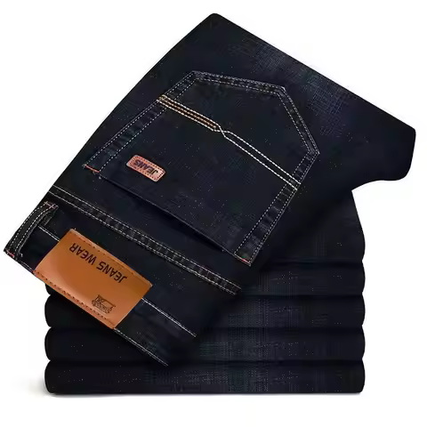 men's denim pants man business jeans for man straight man jeans blue black jeans for man large size 