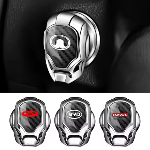 Metal Car One-Click Start Button Cover Sticker Decoration Cover For Morris Garages MG 3 5 6 7 HS ZS 