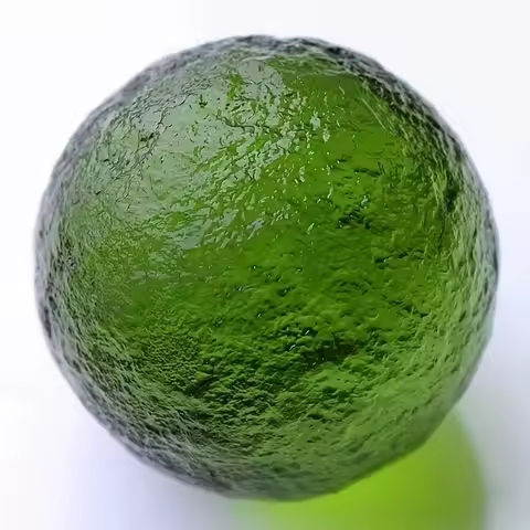 Green Meteorite green Moldavite Czech meteorite impact healing energy stone ball natural raw Stone W