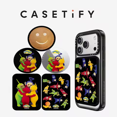 CASETiFY Teletubbies Cartoon Series Magnetic Phone Holder Card Pack for iPhone17 16 15 14 13 12 11 f