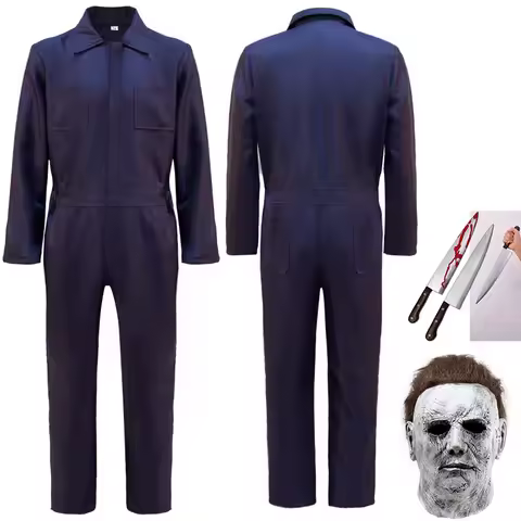 Halloween Kills Michael Myers Cosplay Costume Polyester Material Summer Collection Dark Knight Ghost