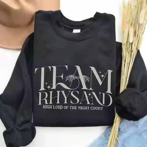 Team Rhysand Sweater Retro ACOTAR Sarah J Maas Lover Night Court Bookish Gift Unisex Y2K Pullovers F